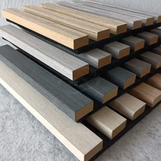 Luxury 3-side Akupanle Wood Slat Acoustic Wall Panels